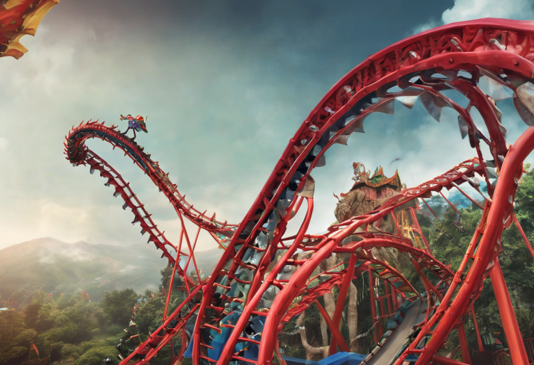 A Thrilling Experience on the Dragon Coaster at Kathmandu Fun Park