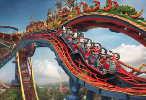 Title: The Legendary Dragon Coaster: A Thrilling History and Design at Katmandu Fun ParkThe Katmandu Fun Park, located in Magaluf, Spain, is a popular destination for thrill-seekers and families alike. At the heart of this fun-filled amusement park lies the legendary Dragon Coaster, a ride that has been delighting visitors for decades. In this article, we will take a look at the fascinating history and design of this iconic roller coaster, and why it continues to be a must-visit for anyone visiting Katmandu Fun Park.The Dragon Coaster has been a staple at Katmandu Fun Park since its opening in 1987. Designed by the renowned coaster manufacturer, Vekoma, this steel coaster twists and turns through a track of over 800 meters, with a maximum speed of 55 kilometers per hour. Riders are treated to a thrilling experience as they zoom through loops, rolls, and dips, all while being surrounded by a dragon-shaped structure that adds to the adrenaline rush.But what sets the Dragon Coaster apart from other roller coasters? Its unique design. This ride boasts a combination of a traditional coaster layout and a dark ride, giving riders the best of both worlds. The dragon-shaped structure not only adds to the overall experience, but it also houses a dark ride section that takes riders through a fantasy world filled with special effects and animatronics.Over the years, the Dragon Coaster has undergone several renovations and updates, but it has maintained its status as a fan-favorite. In 2019, the ride received a makeover, with new trains and enhanced theming, bringing even more excitement to the experience.Now, the Dragon Coaster continues to be a top attraction at Katmandu Fun Park, drawing crowds of all ages. Its fascinating history and unique design make it a must-visit for any thrill-seeker or roller coaster enthusiast. So, the next time you visit Katmandu Fun Park, don’t miss out on the legendary Dragon Coaster, the king of all coasters at this theme park.